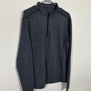 Merrell sz lg men’s athletic jacket in a medium leather 1/4 zip